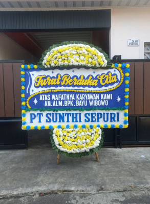 Papan Bunga Duka di Bantar Panjang